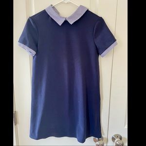 Zara dress with collar- Women's small blue